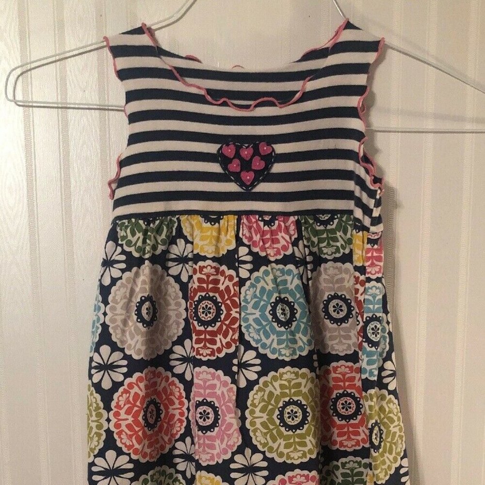 Tutu & Lilli Dress Girls Stripe Medallion Sleevele